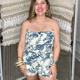 Westworld Rose Top - Blue