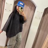 Oversized Summer Slub Tee - Dusty Denim