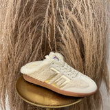 {Back70} Easter In Butter Gold Backless Sneaker