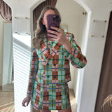 The Corner Booth Plaid Blazer