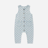 Woven Jumpsuit- Blue Check