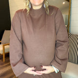 Mocha Bean Maxi Sweater Dress