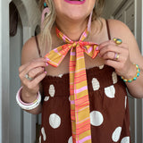 Pink Plaid Twilly