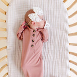 Blakely Knotted Gown - Newborn-3M