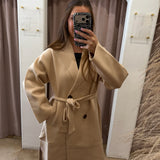 Stroll In The Park Wrap Tie Coat
