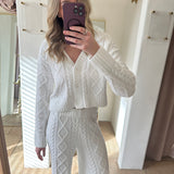 Elsa Cable Cardigan -  Vanilla Ice