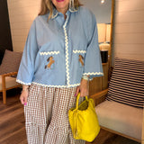 Spring Scalloped Horse Light Weight Jacket