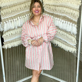 Main Street Morning Button-Up Midi Dress