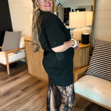 Members Only Lace Dress - Black