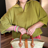 Martini Olive Polo Sweater Top