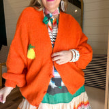Lemon Limon Cardigan - Orange
