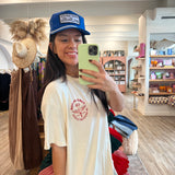 Oversized Rhinestone Tees - Mustang