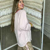 Wild Horses Oversized Graphic Tee  - Rose