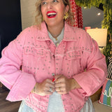 Bad To The Bone Pink Santa Jacket