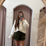 Olive Martini Lace Shorts