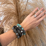 Black Diamond Bracelets - Black Grey
