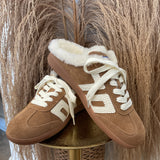 {Back70} Easter FL Tobacco White Backless Sneaker