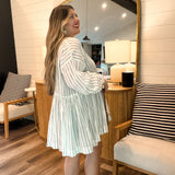 Hamptons Striped Mini Dress