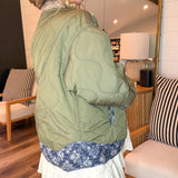 Bandana Babe Quilted Liner Jacket - Olive