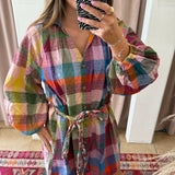 Harbor Plaid Pippa Dress - Rainbow