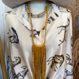 Hendrix Fringe Necklace - Tan