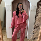 Good Mood Fleece Pants - Pink