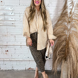 Classic Striped Button Down - Honey