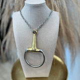 Large Horse Bit Chain Necklace