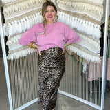 Feline Flow Leopard Maxi Skirt
