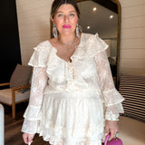 Labyrinth Lace Mini Skirt