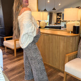 Lauren Leopard Wide Leg Pants