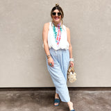 Crisp White Statement Bubble Top