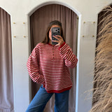 Half Piper Cardigan - Red