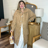 Button Up Cozy Cardigan - Camel