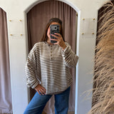 Half Piper Cardigan - Light Mocha