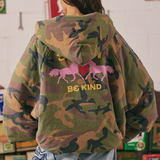The Be Kind Bomber Jacket - Camo