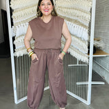 Freestyle Jumpsuit - Chocolate Brown