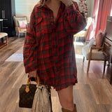Buffalo Check Oversized Plaid Top