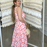 Rosey Pink Plaid Midi Skirt