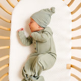 Ellis Ribbed Knotted Gown - Newborn-3M