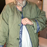 Bandana Babe Quilted Liner Jacket - Olive