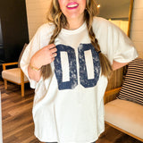 Varsity Oversized Tee - White