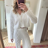 Elsa Cable Cardigan -  Vanilla Ice