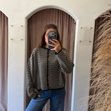 Half Piper Cardigan - Dark Brown
