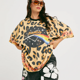 NEW The Very Oversized 67 Tee - Leopard