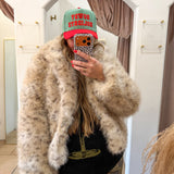 Leopard Faux Fur Coat