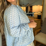 Sweet Breeze Gingham Blouse