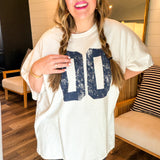 Varsity Oversized Tee - White