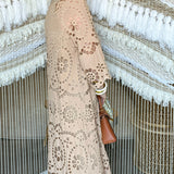 The Daylight Eyelet Dress - Beige
