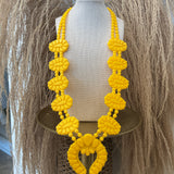 Golden Hour Squash Blossom Necklace - Long